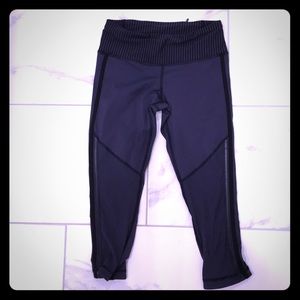 Purple Cropped Lulu leggings